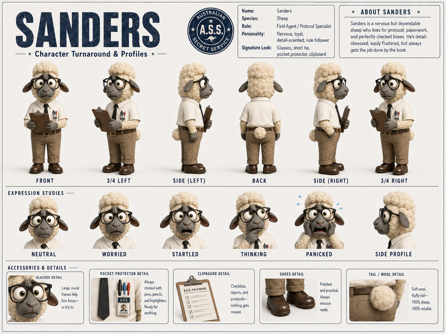 Agent Sanders character profile